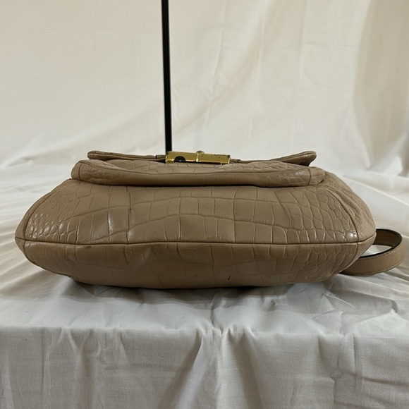 Coach F22925 Hobo Kristin Sand-light Tan-gold Exotic Embossed Leather Bag - Picture 11 of 14